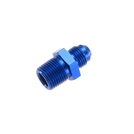 Red Horse Performance -10 STRAIGHT MALE ADAPTER TO -08 (1/2") NPT MALE - BLUE 816-10-08-1